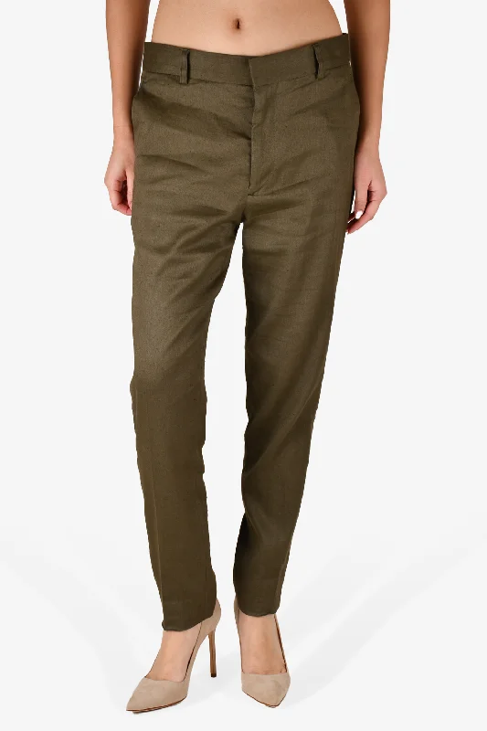 best women’s tunics for everyday fashion -Haider Ackermann Dark Green Trousers Estimated Size 36