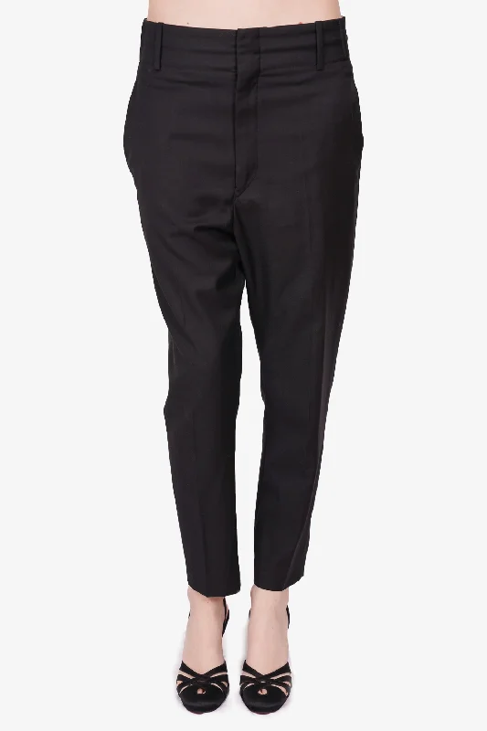 chic outerwear for women’s office style -Isabel Marant Etoile Black Trousers Size 38