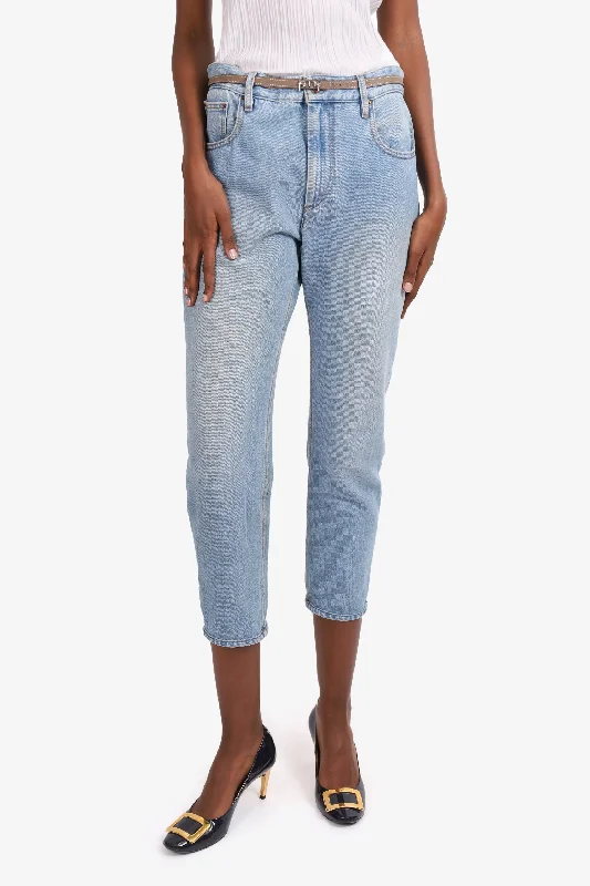 unique women’s clothing for stylish looks -Isabel Marant Etoile Blue Denim Straight Leg Jeans Size 36