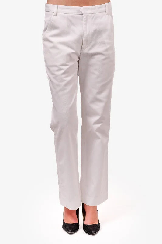 affordable dresses for women’s wedding events -Isabel Marant Etoile White Cotton Trousers Size 38