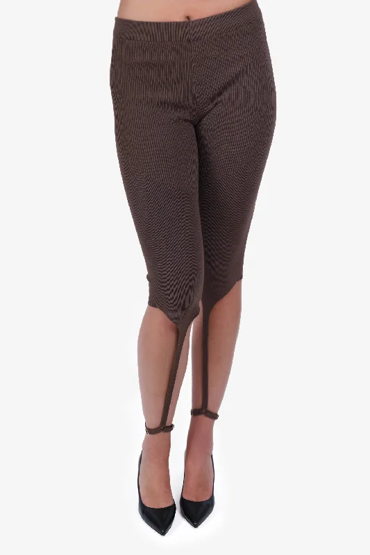 best clothing for women’s fashion-forward looks -Jacquemus Brown Le Collant Alba Leggings Size 38