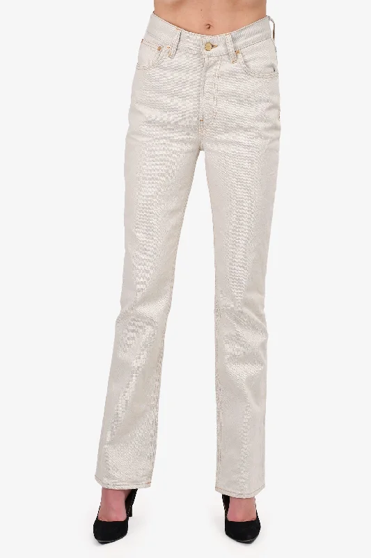 fashionable women’s clothing for every occasion -Jacquemus Off White Wash Denim Jeans Size 26