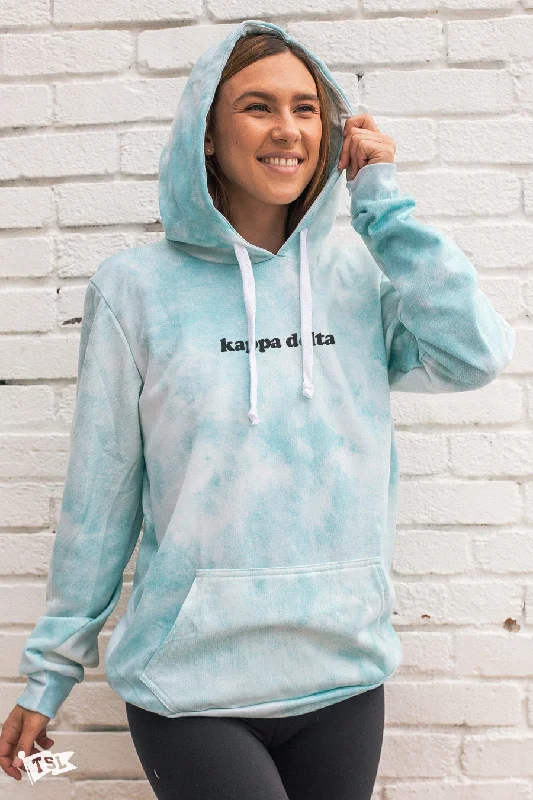 chic women’s jackets for casual looks -Kappa Delta Simple Digi-Tie Dye Hoodie