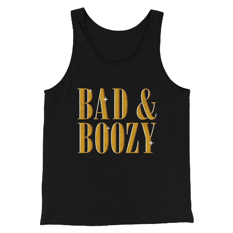 stylish women’s outerwear for winter days -Bad And Boozy Men/Unisex Tank Top