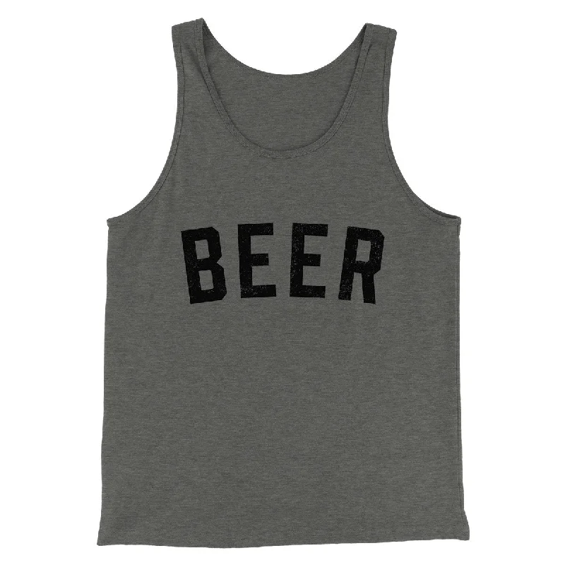 comfortable loungewear for women -Beer Men/Unisex Tank Top