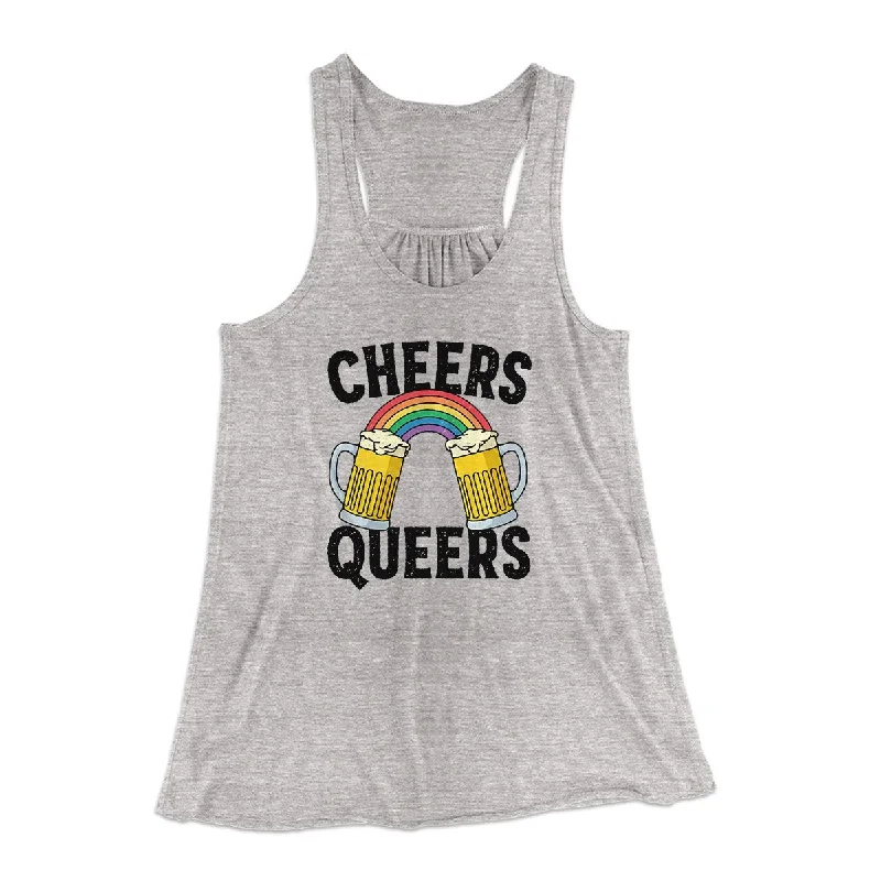 unique women’s skirts for office outfits -Cheers Queers Women's Flowey Tank Top