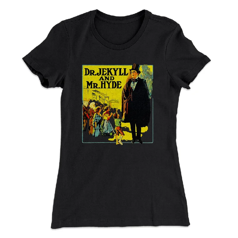 chic women’s sweaters for winter fashion -Dr. Jekyll And Mr. Hyde Women's T-Shirt