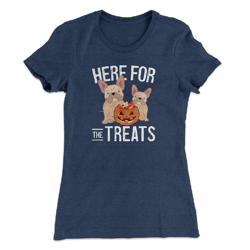 stylish women’s tops for formal occasions -Here For The Treats Women's T-Shirt