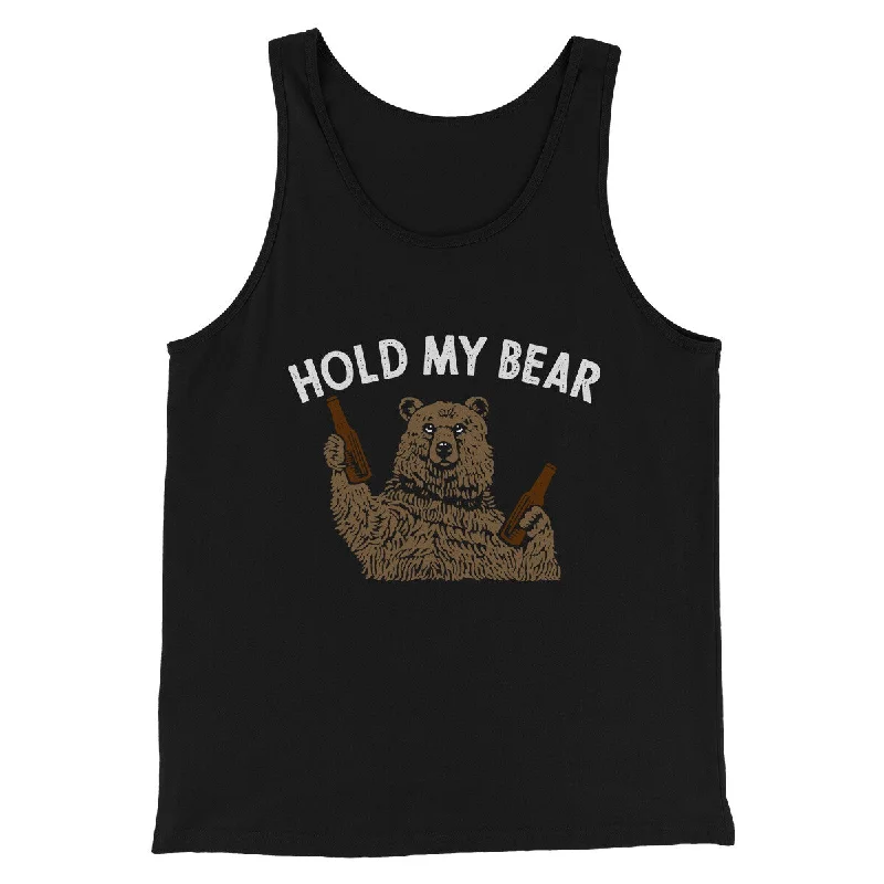 best jackets for women’s business outfits -Hold My Bear Funny Men/Unisex Tank Top