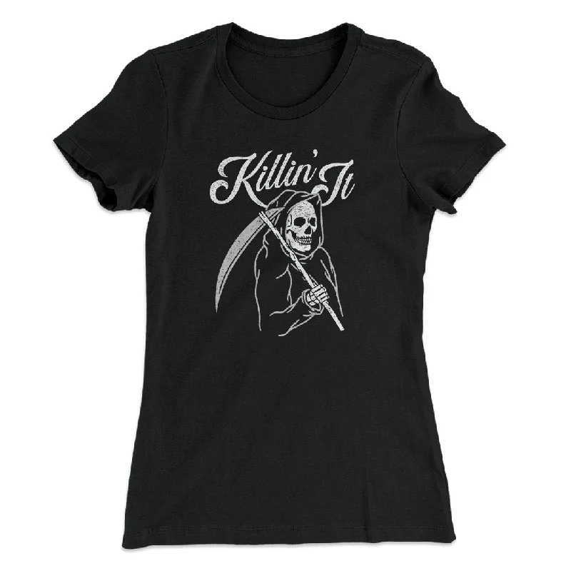 chic tunic tops for women’s casual style -Killin' It Women's T-Shirt