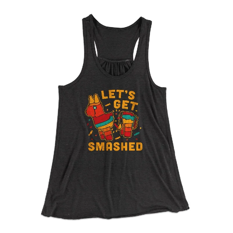 unique sweaters for women’s fall outfits -Let's Get Smashed Women's Flowey Tank Top