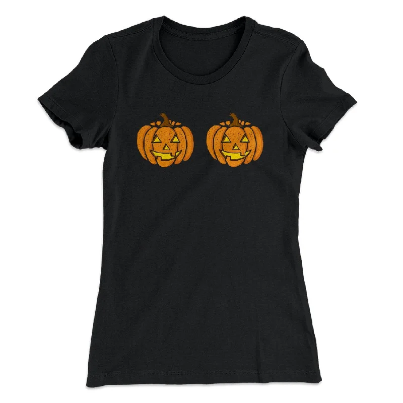 best women’s clothing for spring events -Pumpkin Bra Women's T-Shirt