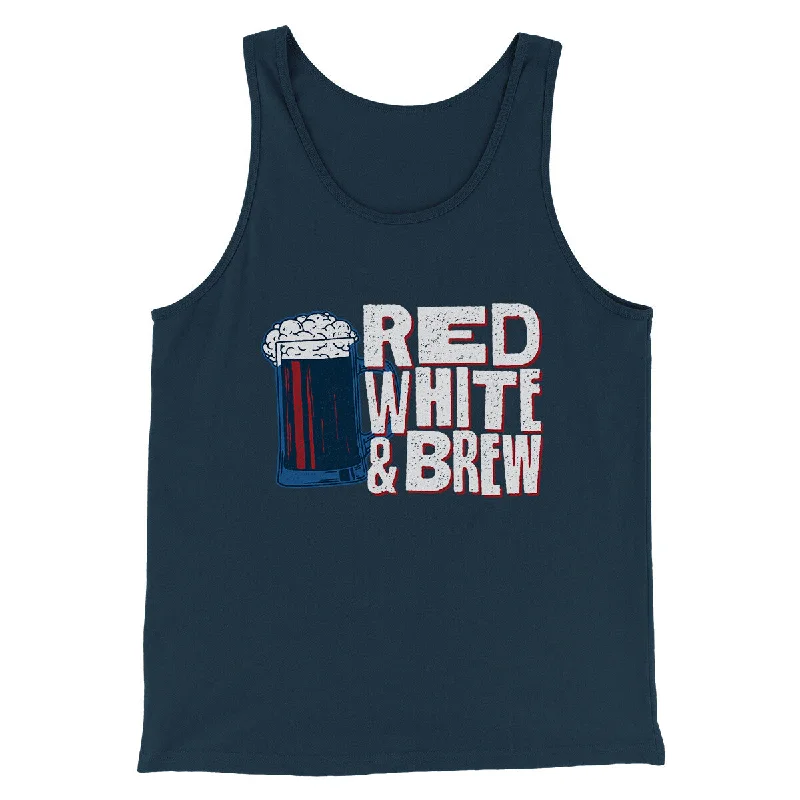 best pants for women’s office attire -Red White And Brew Men/Unisex Tank Top