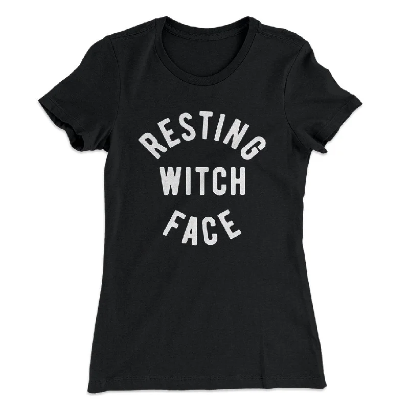 elegant outerwear for women’s evening wear -Resting Witch Face Women's T-Shirt