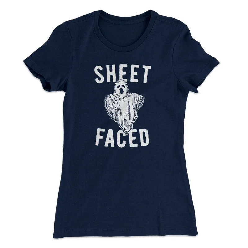 trendy outerwear for women’s winter wardrobe -Sheet Faced Women's T-Shirt