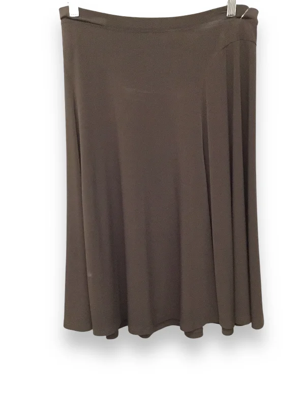 best pants for women’s office attire -Skirt Midi By Michael By Michael Kors In Brown, Size: S