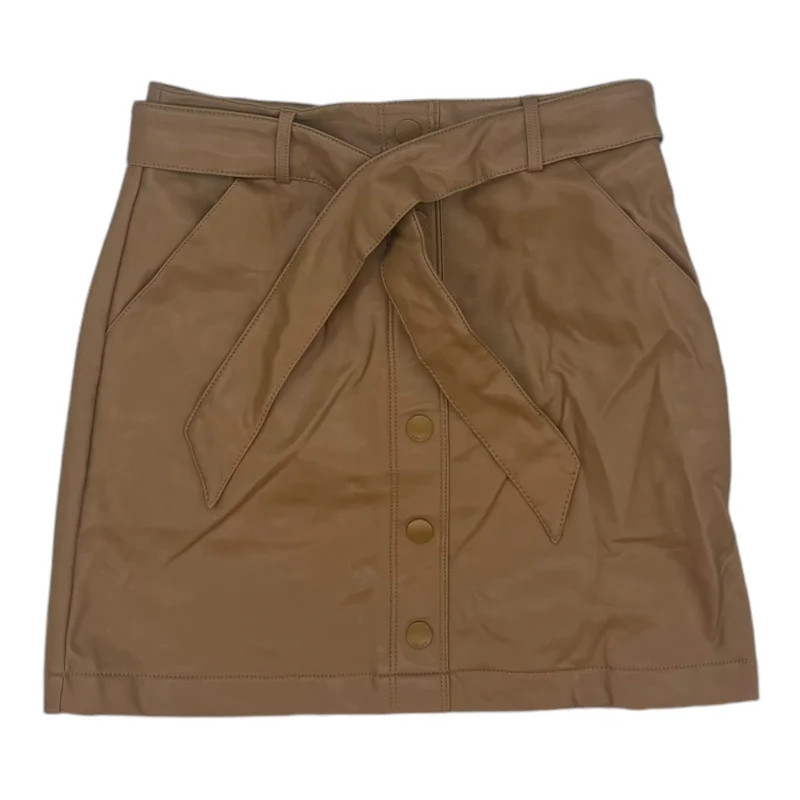 fashionable skirts for women’s spring looks -SKIRT MINI & SHORT by ABERCROMBIE AND FITCH In TAN, Size: XS