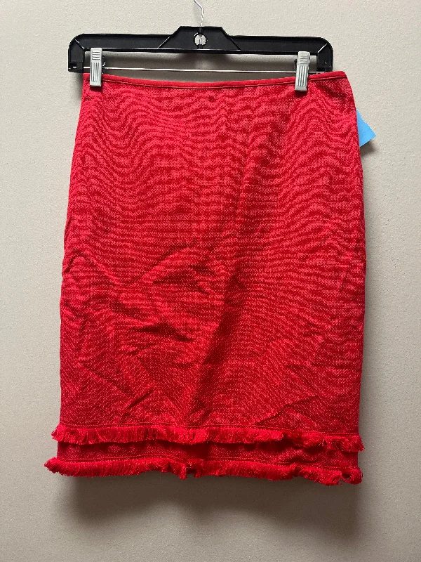 fashionable women’s clothing for evening parties -Skirt Mini & Short By Ann Taylor In Red, Size: 2