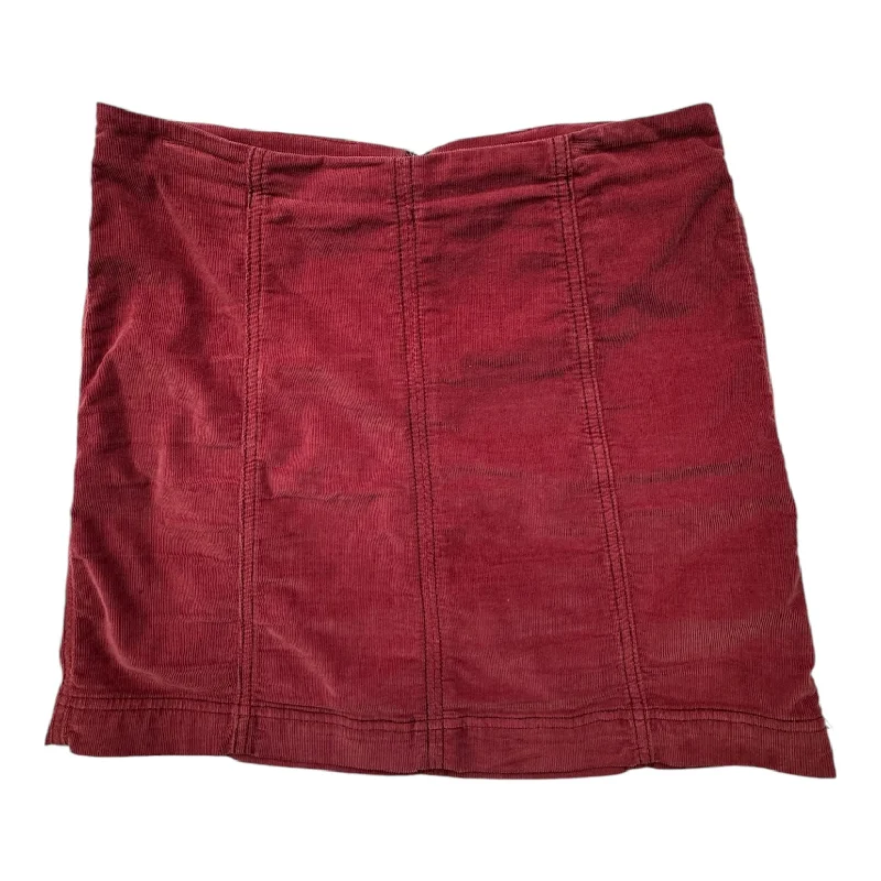 trendy clothing for women’s spring wardrobe -Skirt Mini & Short By Free People In Red, Size: 8