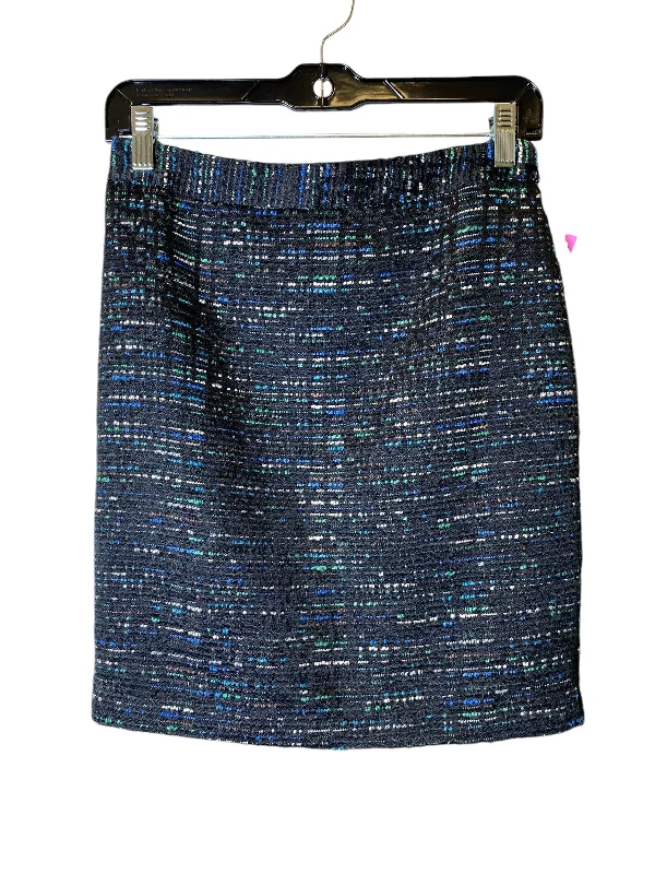 unique sweaters for women’s fall outfits -Skirt Mini & Short By Loft In Black & Blue, Size: 2p