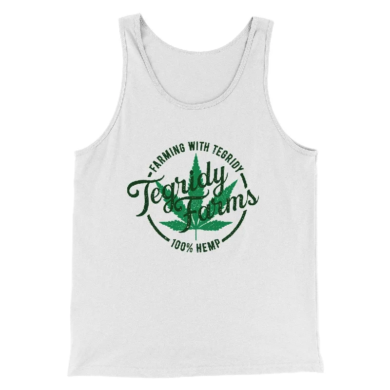 elegant blouses for women’s special events -Tegridy Farms Men/Unisex Tank Top