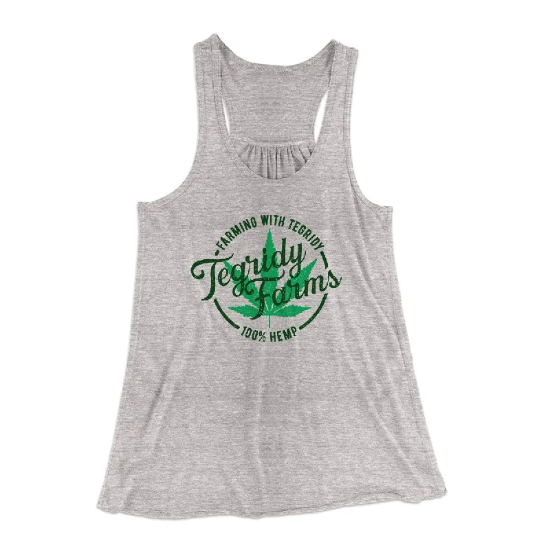 stylish cardigans for women’s office wear -Tegridy Farms Women's Flowey Tank Top