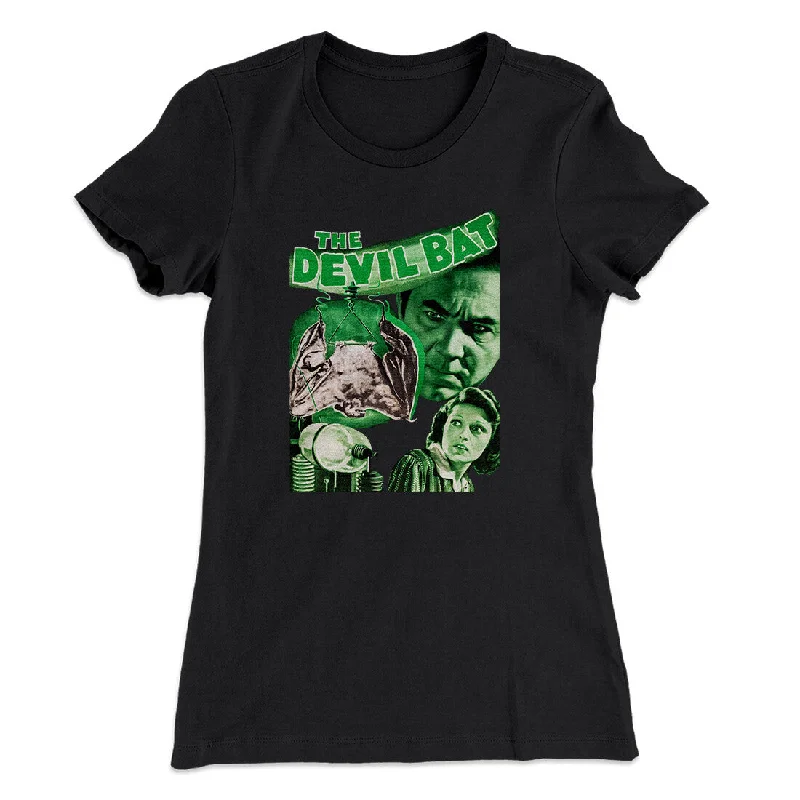 casual wear for women’s weekend fashion -The Devil Bat Women's T-Shirt