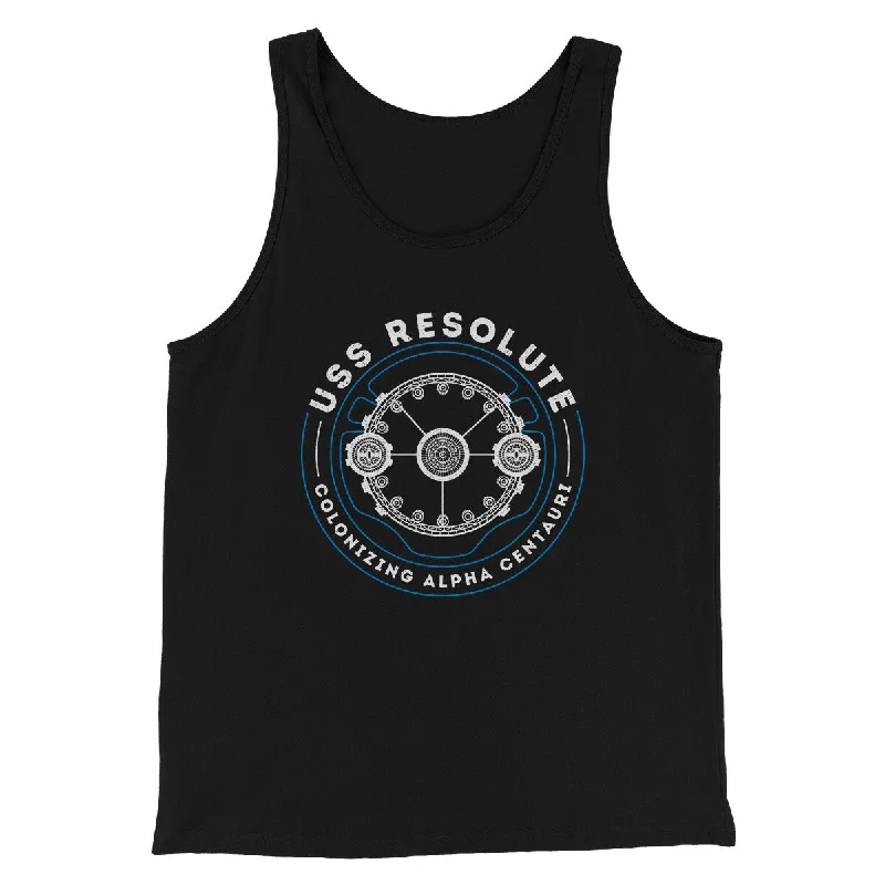 fashionable skirts for women’s summer outfits -Uss Resolute Men/Unisex Tank Top