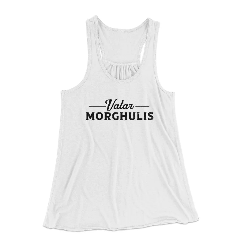 fashionable outerwear for women’s cold weather -Valar Morghulis Women's Flowey Tank Top