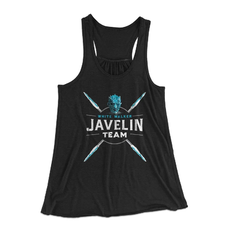 trendy tops for women’s casual wear -White Walker Javelin Team Women's Flowey Tank Top