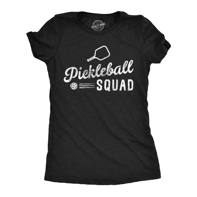 best women’s clothing for fall wardrobe -Womens Pickleball Squad T Shirt Funny Pickle Ball Lovers Team Tee For Ladies