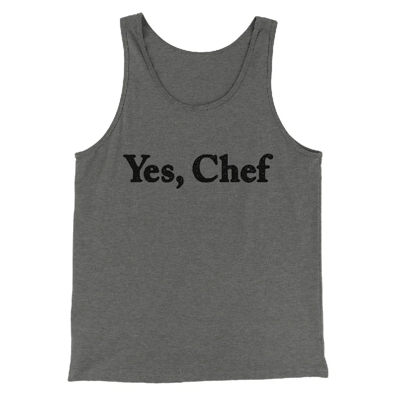 unique women’s clothing for stylish looks -Yes Chef Men/Unisex Tank Top