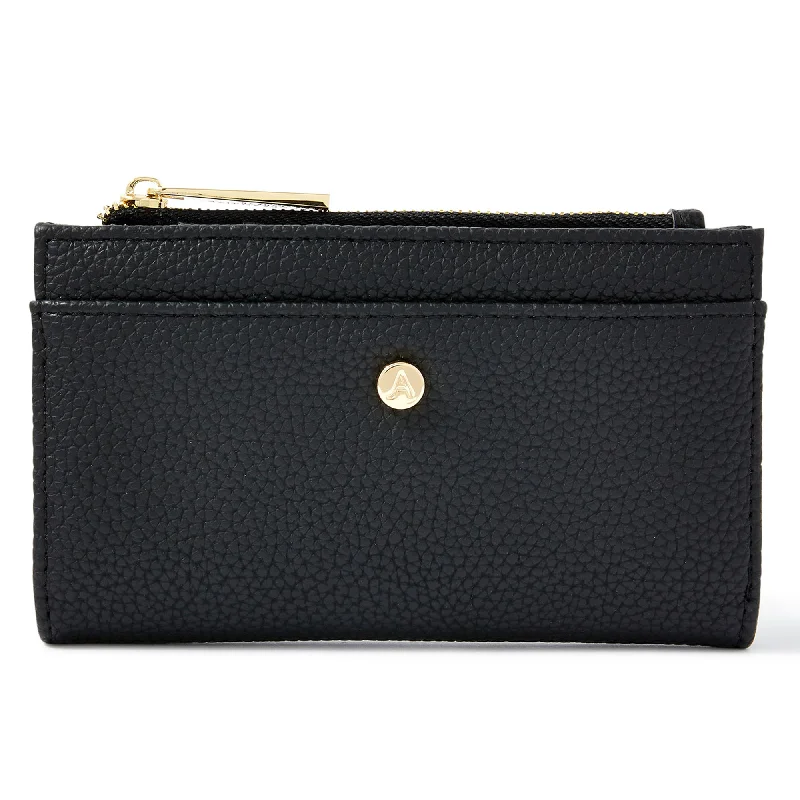 best bags for women’s day-to-day fashion -Accessorize London Women's Faux Leather Black Medium Slimline Wallet