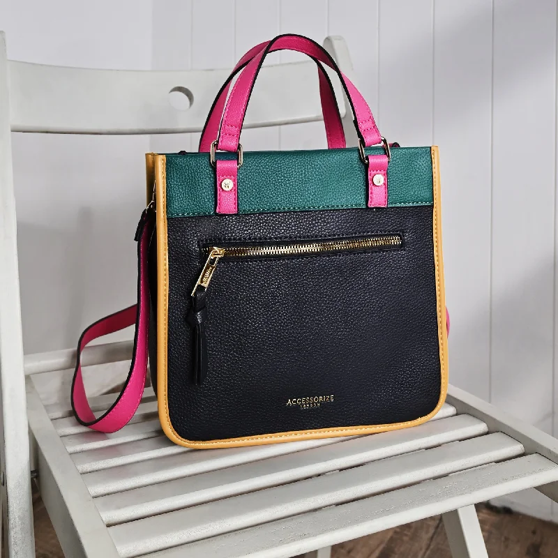 stylish women’s bags for casual Fridays -Accessorize London Women's Multi Mini Colour Block Handheld Bag