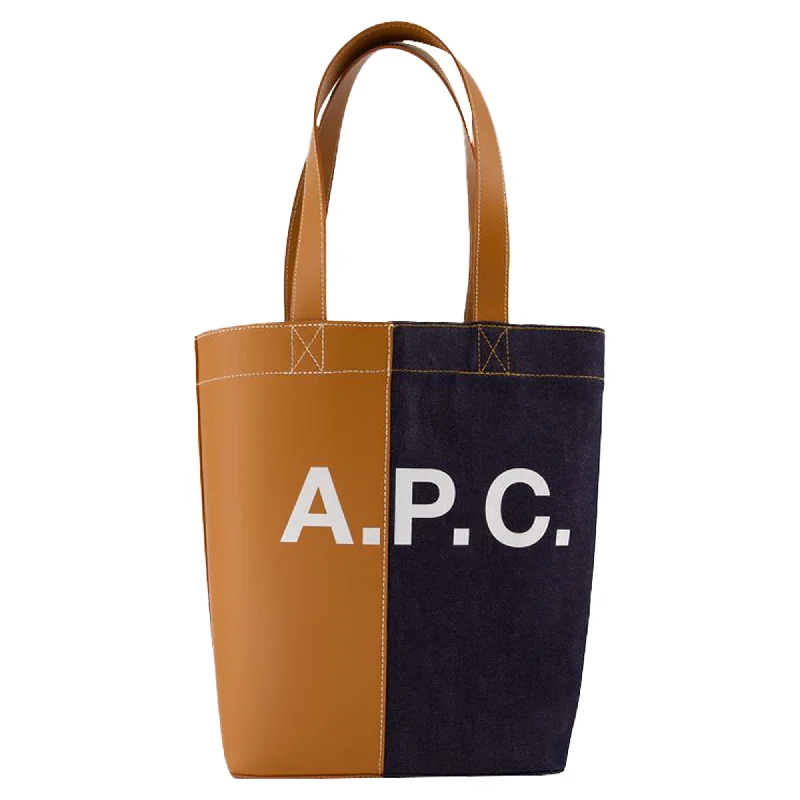 stylish women’s bags for casual Fridays -Axel Tote Bag - A.P.C. - Cotton - Caramel