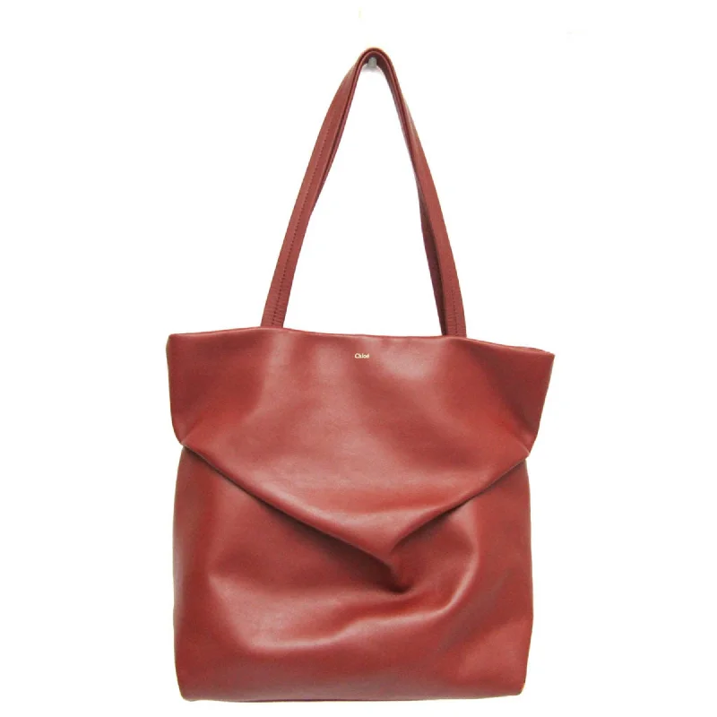 elegant bags for formal parties for women -Chloé  Leather Tote Bag (Pre-Owned)