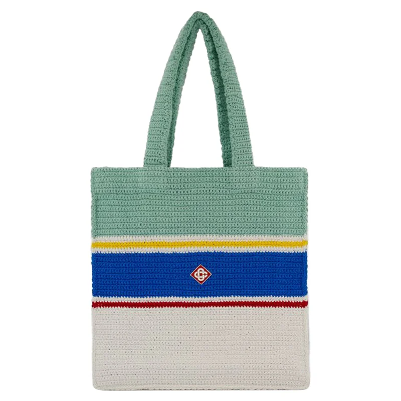 best women’s bags for the beach -Crochet Shopper Bag - Casablanca - Cotton - Multicolor