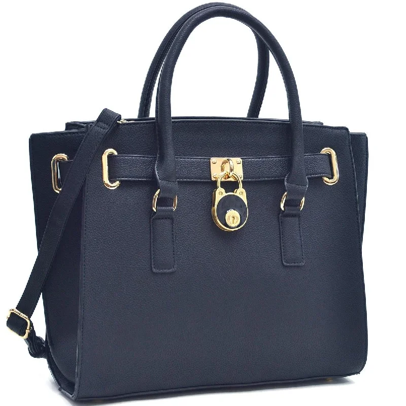 bags for women who love fashion accessories -Dasein Belted Medium Tote Bag