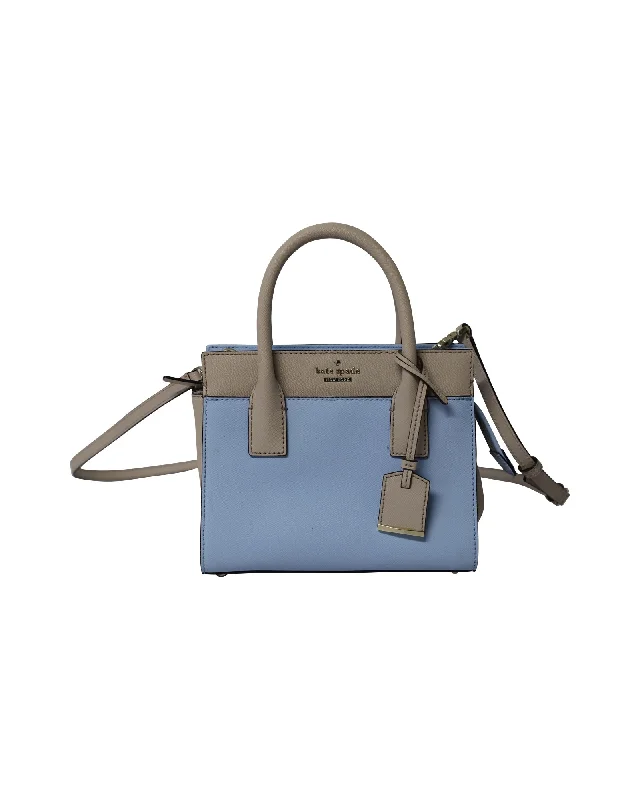 professional handbags for women’s office wear -Kate Spade Cameron Street Mini Candace Satchel Bag in Light Blue Leather