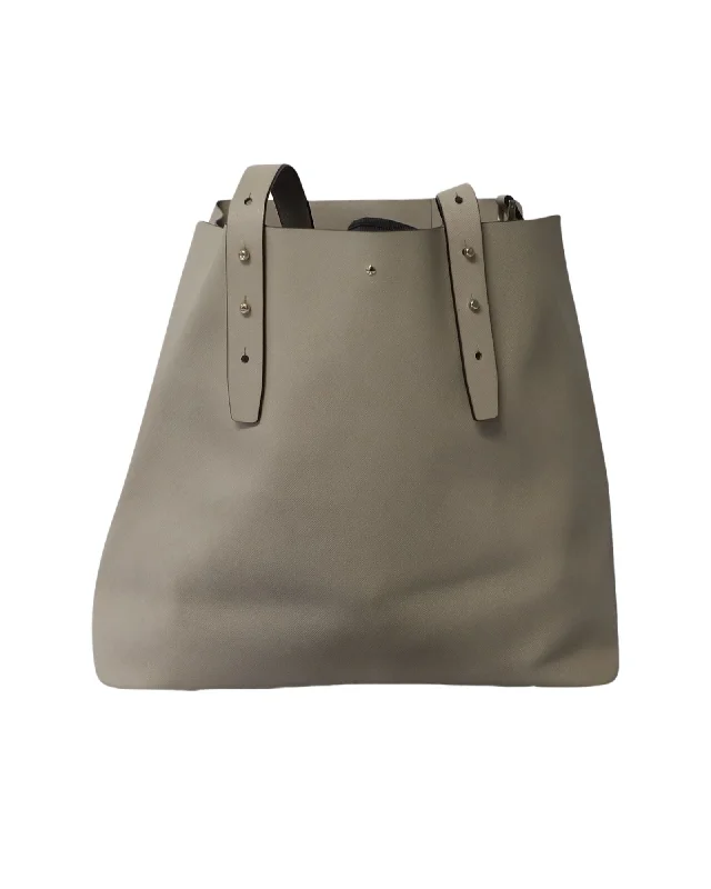 affordable bags for trendy women -Kate Spade Large Adjustable Strap Tote Bag in Grey Leather