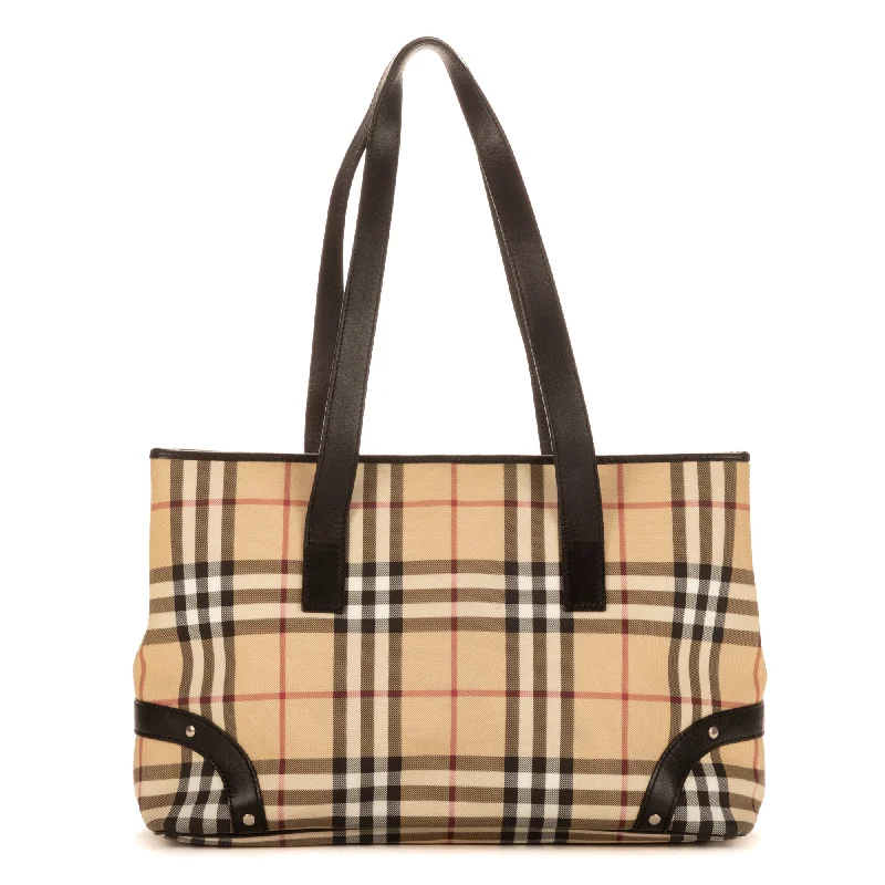 small leather bags for women’s fashion -Plaid Tote