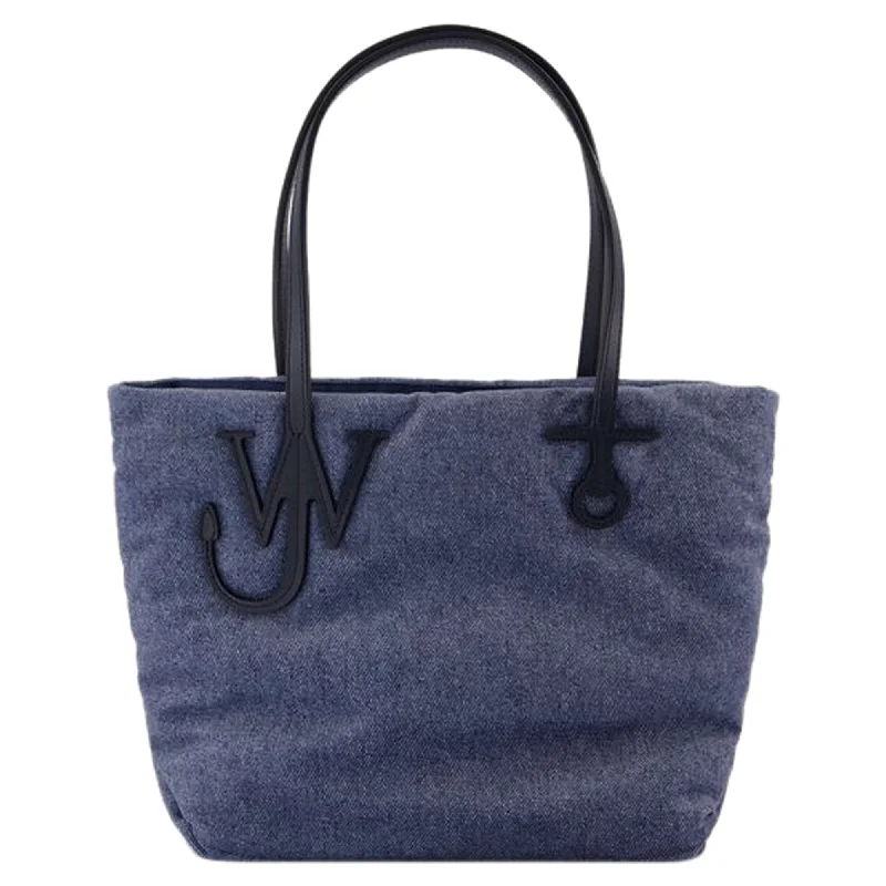 unique bags for women’s personal style -Small Puffy Anchor Shopper Bag - J.W. Anderson - Polyester - Blue