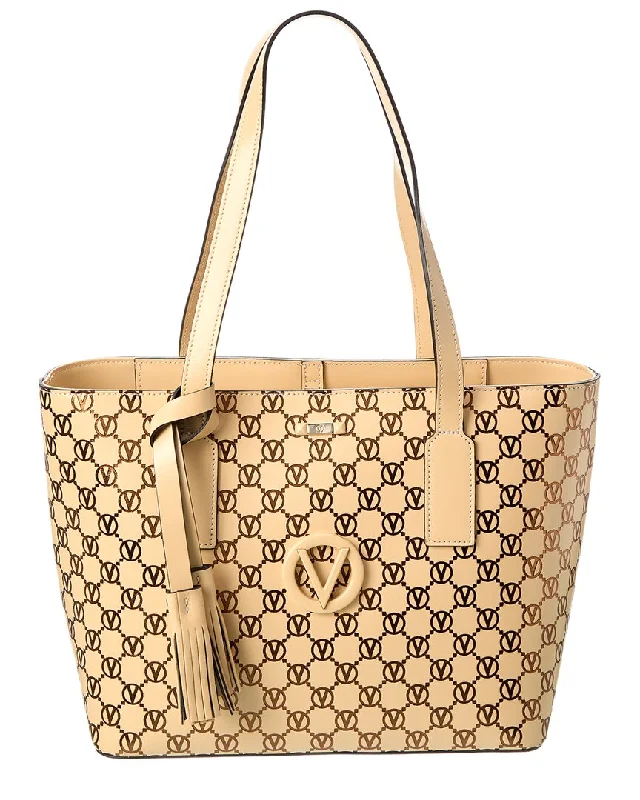 best handbags for women’s shopping sprees -Valentino by Mario Valentino Prince Monogram Leather Tote