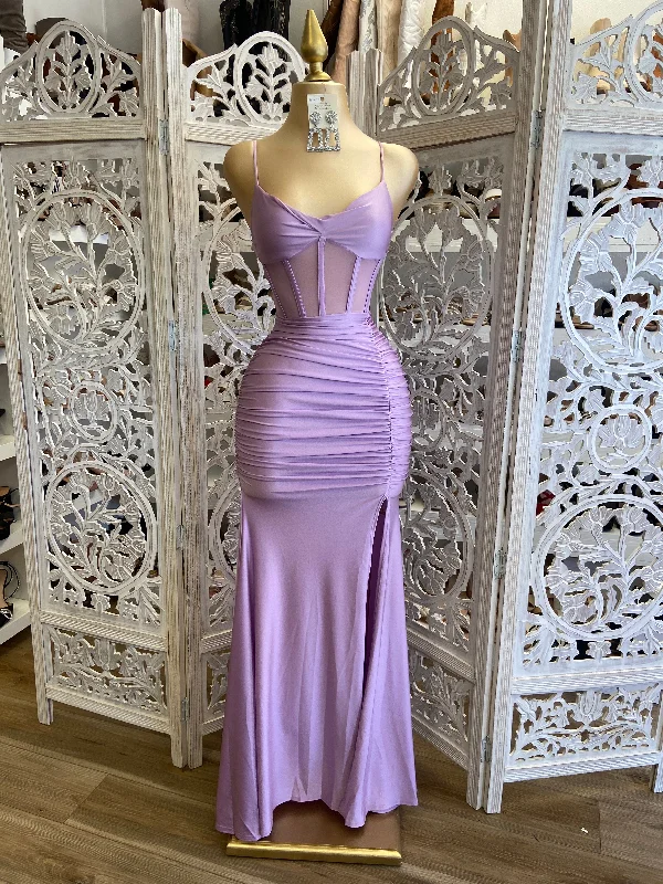 unique dresses for women’s special occasions -Lavender Mermaid Formal Dress